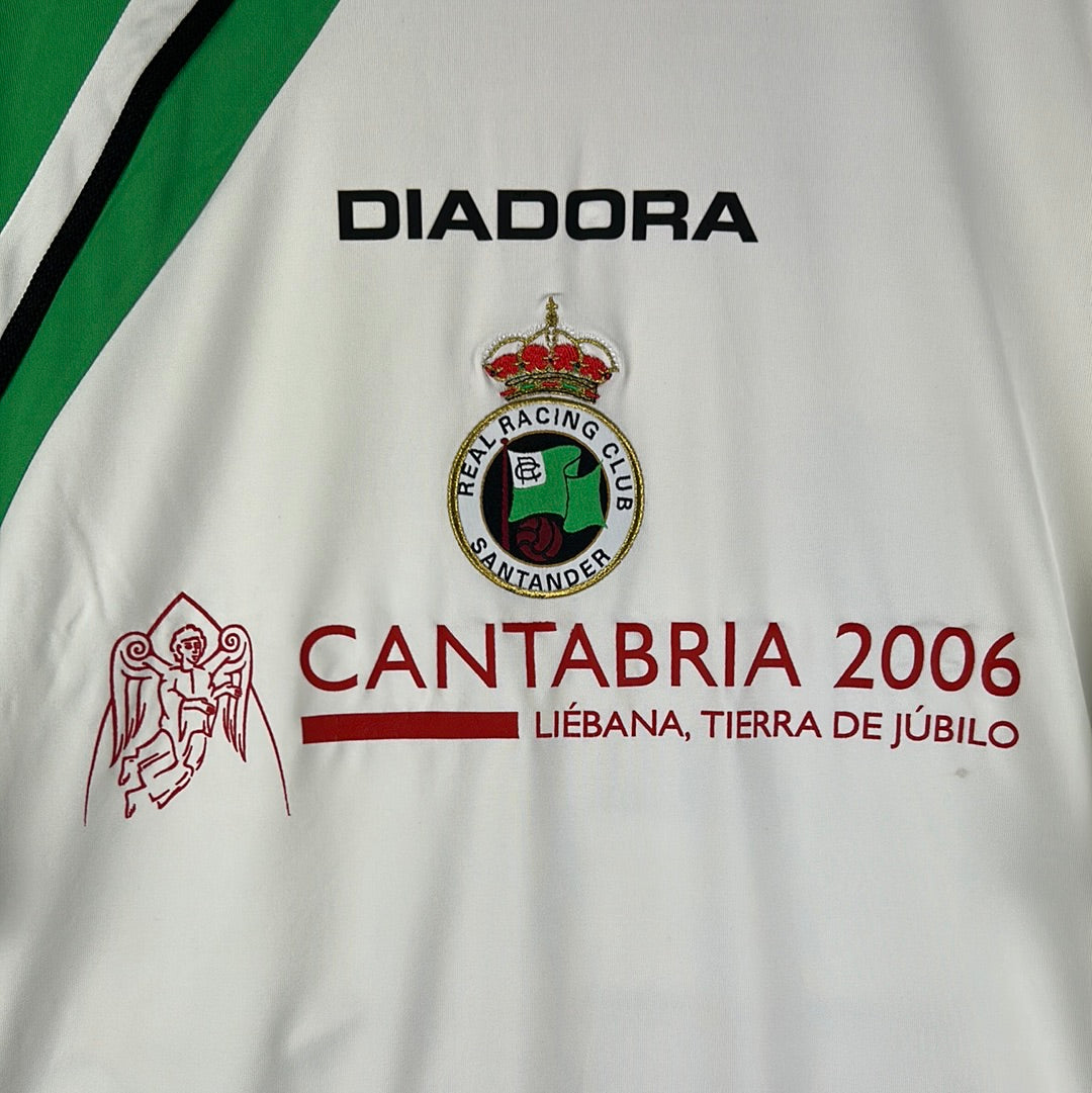 Racing Santander 2005-2006 Match Worn Home Shirt - XL - Ayoze 21
