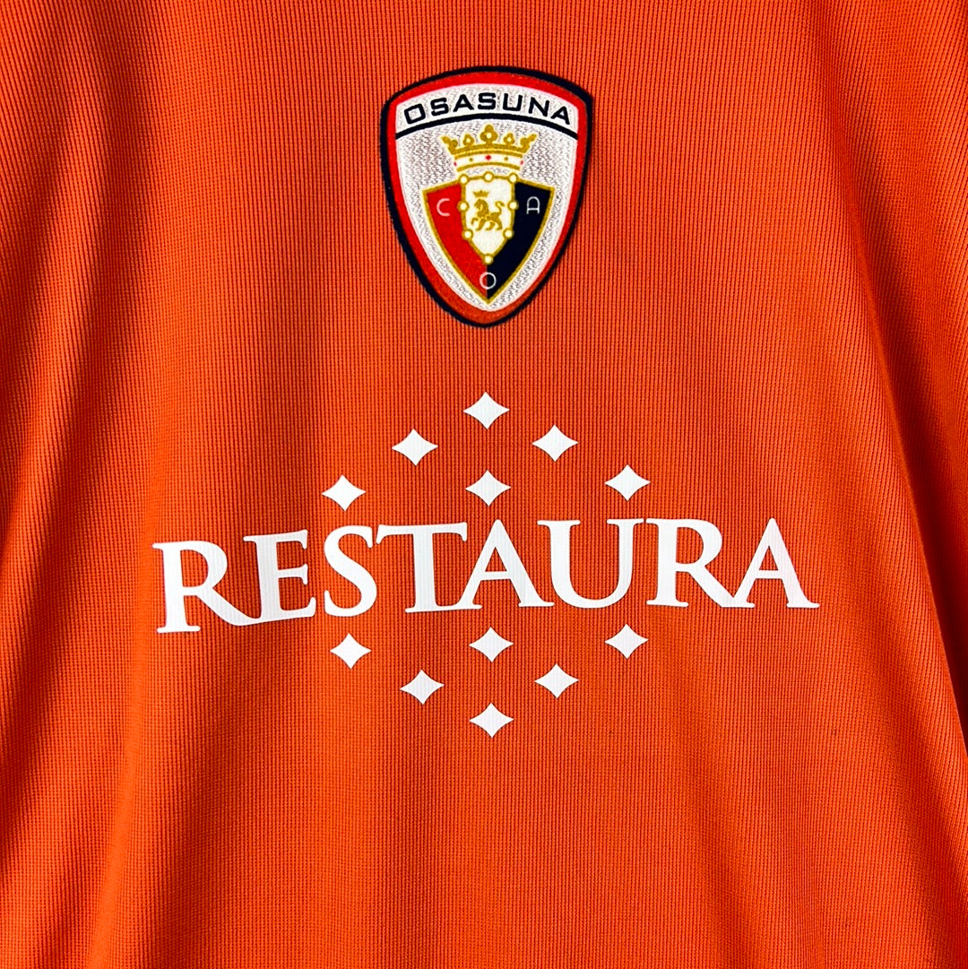 Osasuna 2007-2008 Match Worn Away Shirt - Large - Pandiani 11