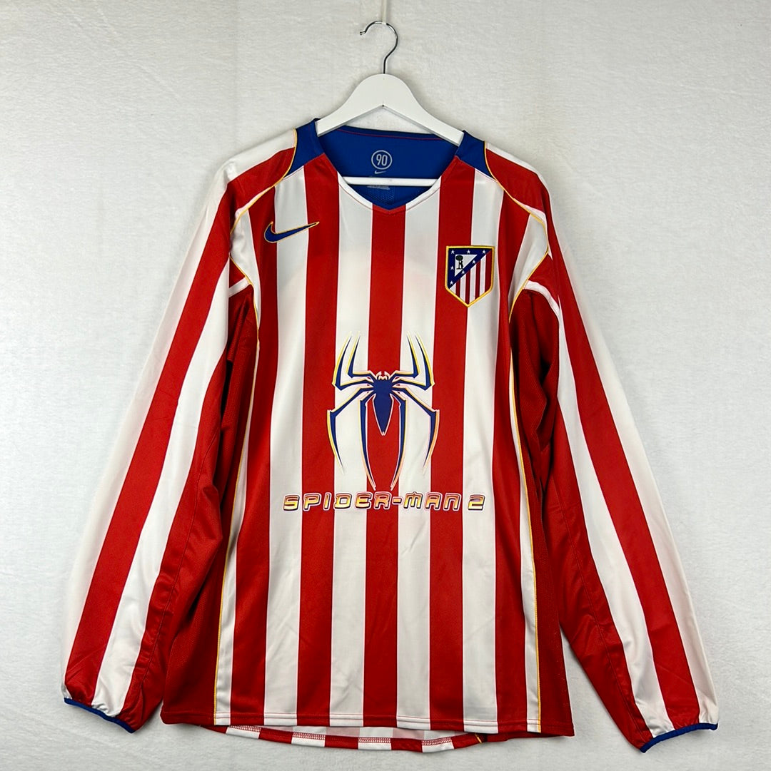 Atletico Madrid 2004/2005 Player Issue Home Shirt -Spiderman 2 Front Sponsor