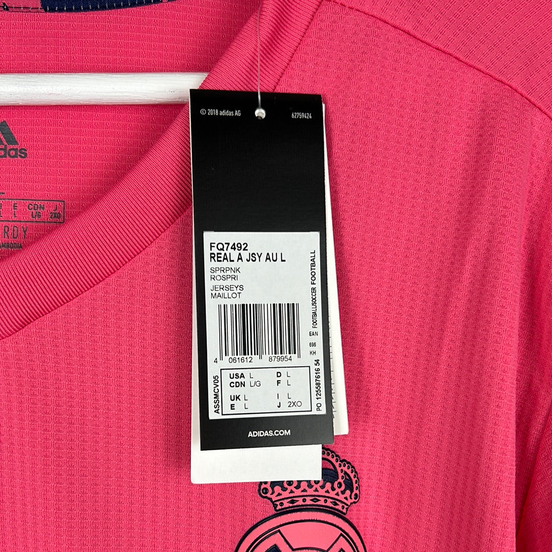 Real Madrid 2020-2021 Away Shirt- Large - Long Sleeve - New With Tags - Adidas Code FQ7492