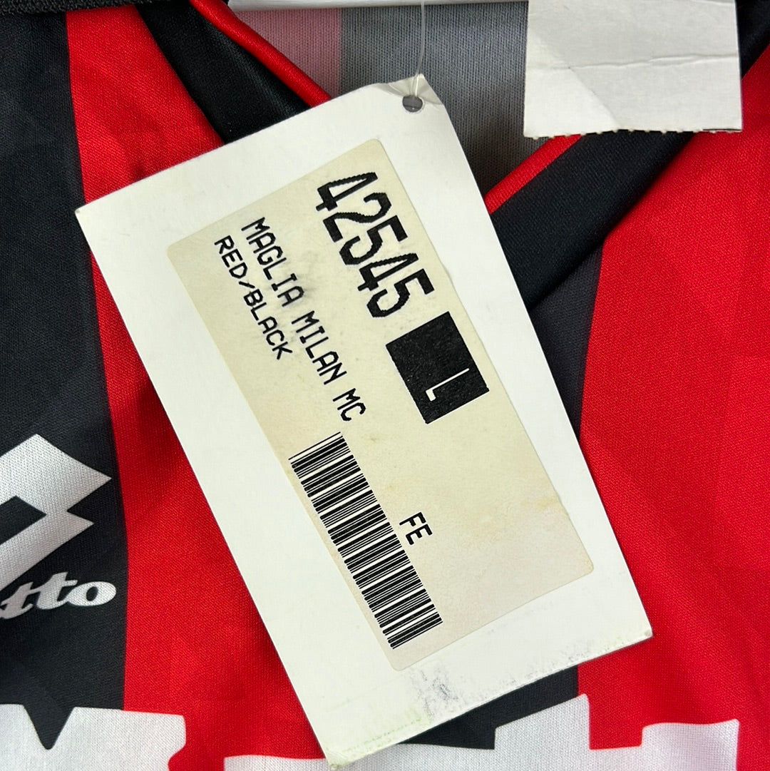 Maglia Milan label and bar code