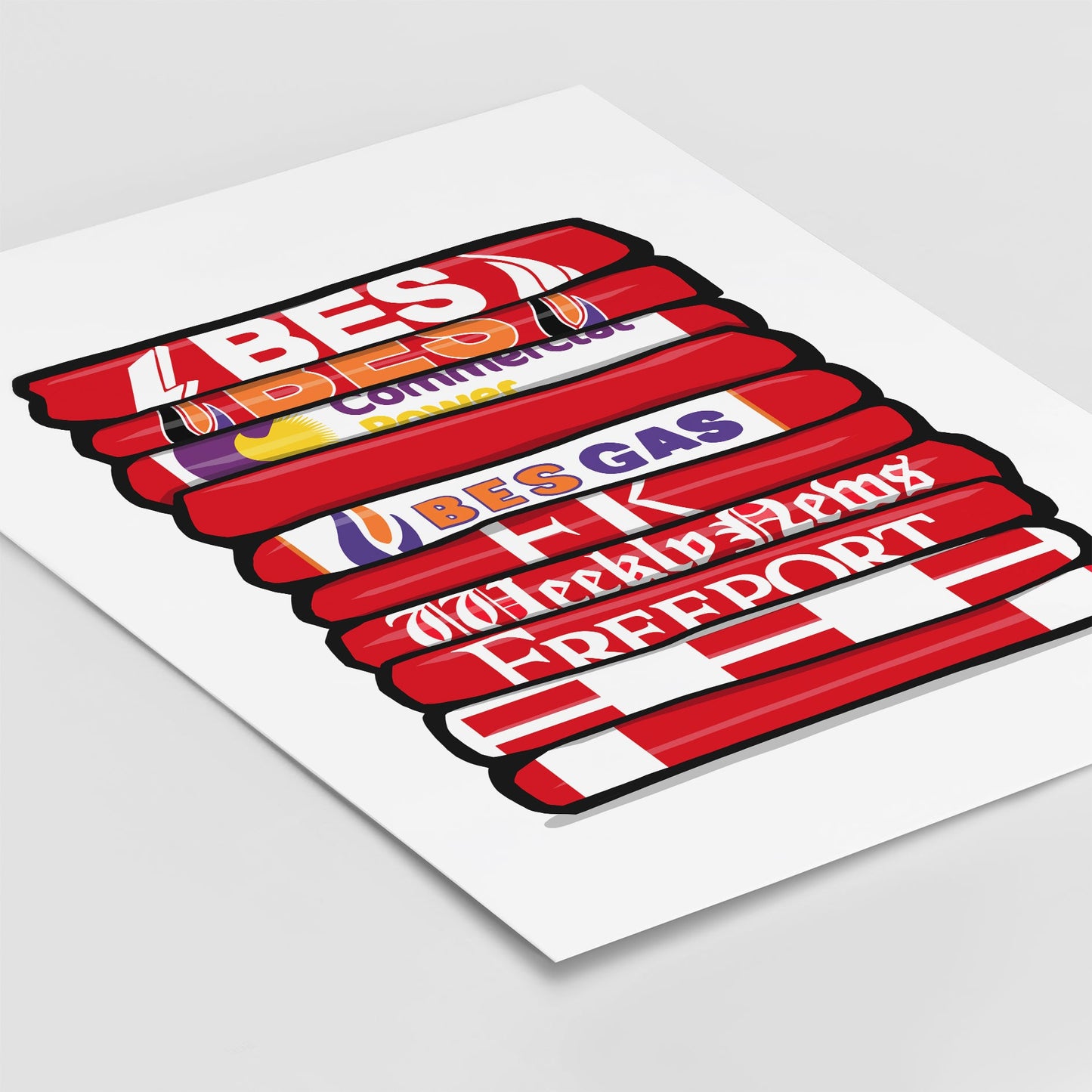 Fleetwood Shirt Stack Print