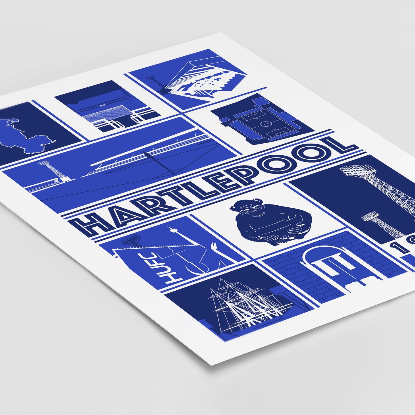 Hartlepool Football Print