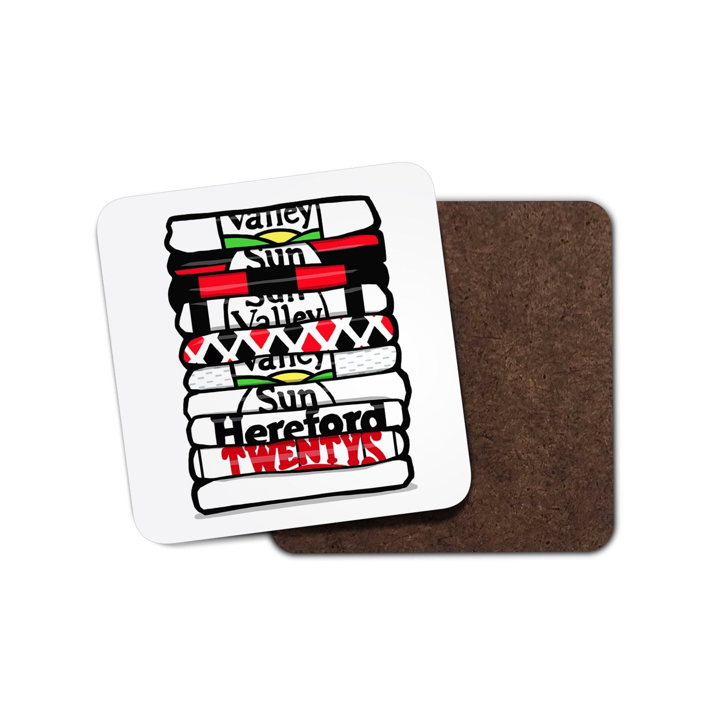 Hereford Football Shirt Stack Coaster