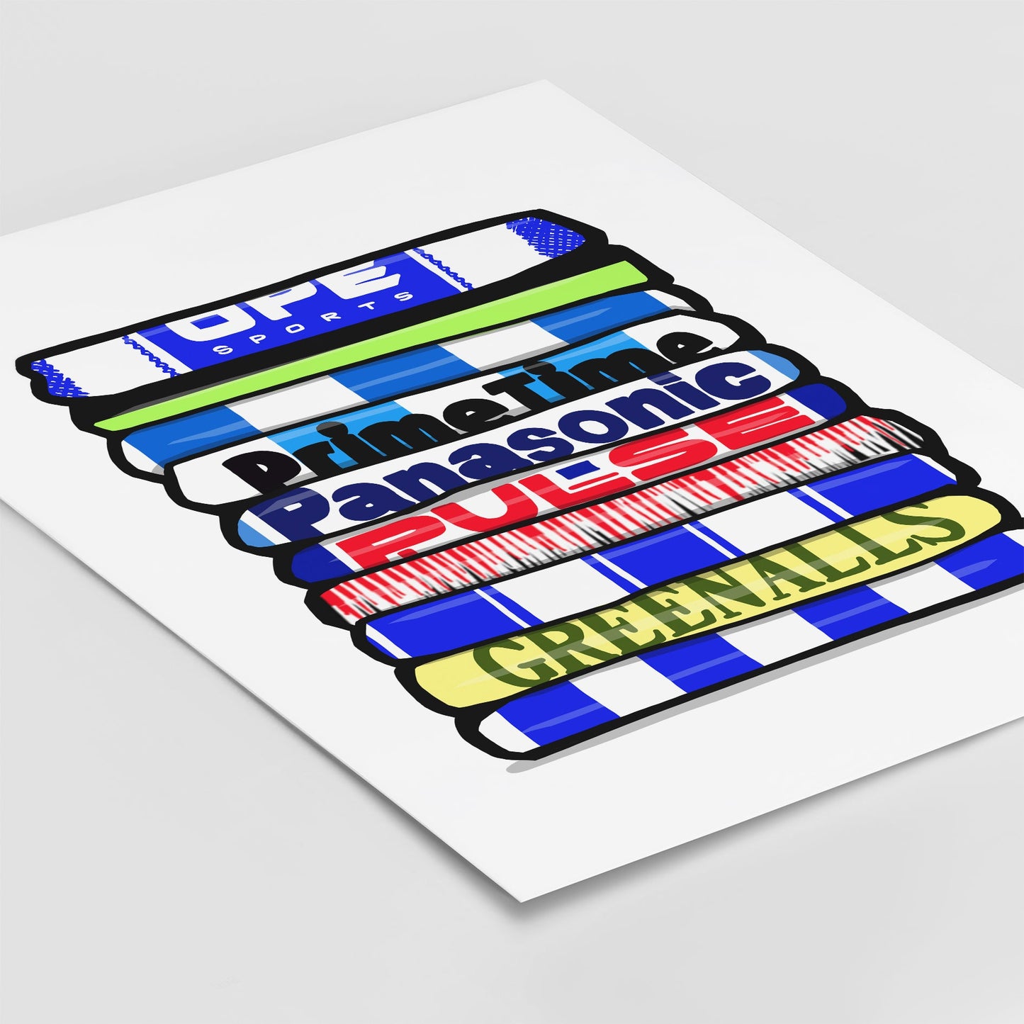 Huddersfield Shirt Stack Print