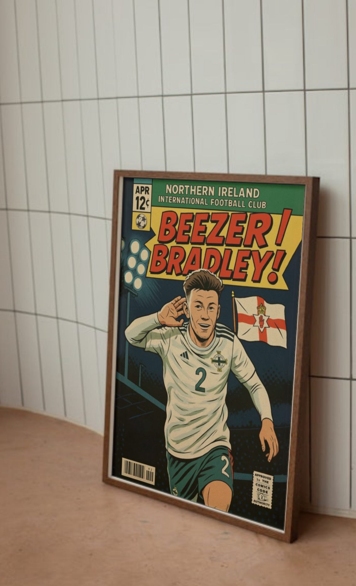 Conor Bradley Comic Book Style A3 Print