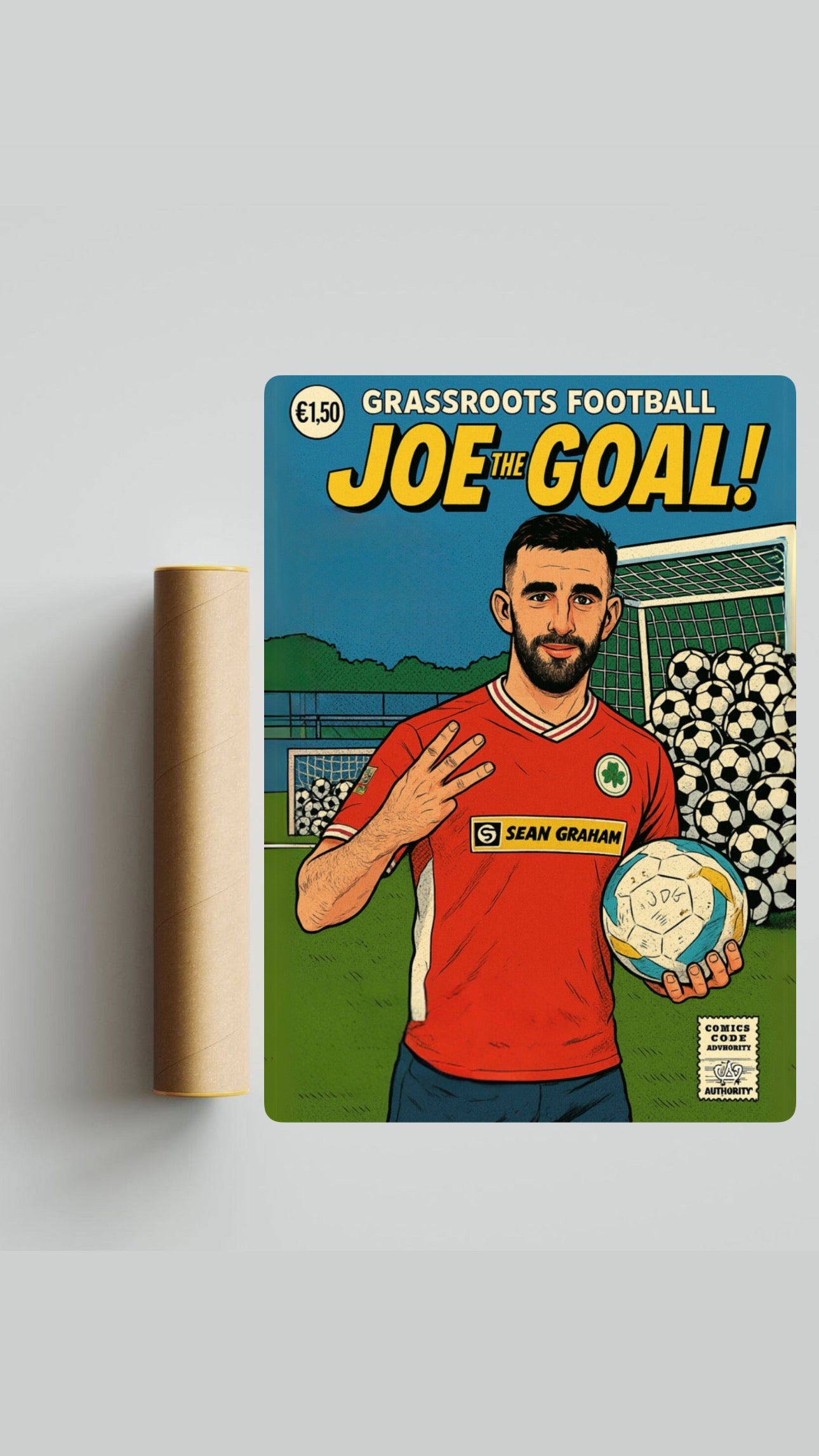 Joe Gormley Comic Book Style A3 Print