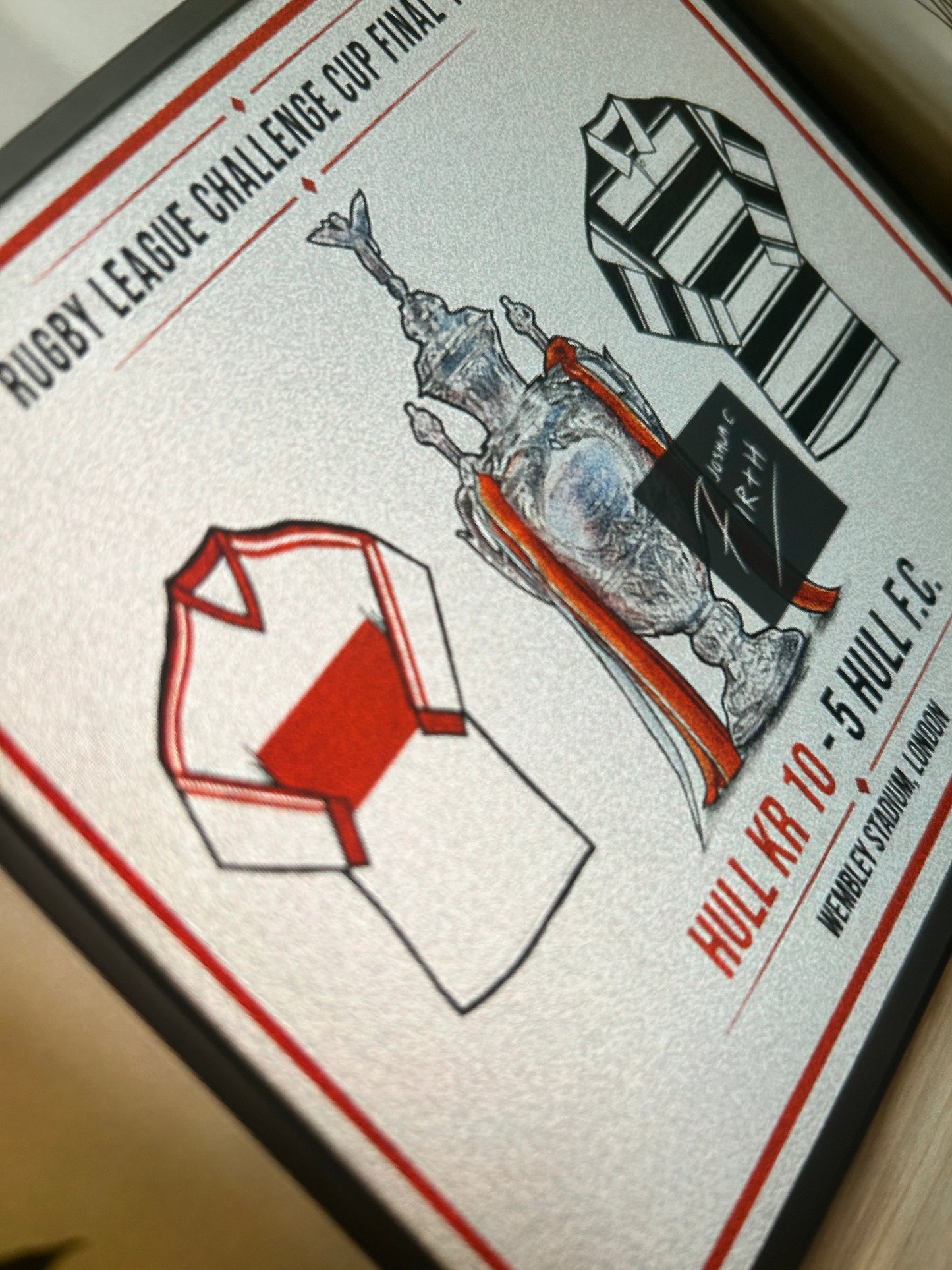 Hull KR 10-5 Hull FC Inspired 1980 Challenge Cup Final Commemorative Print