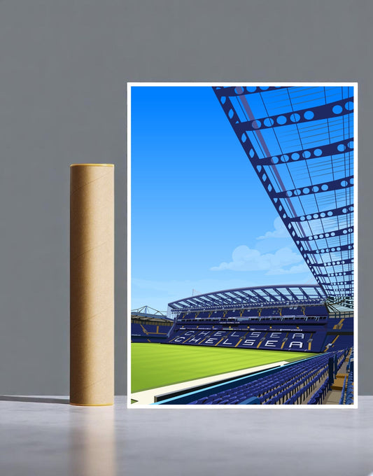 Stamford Bridge Stadium A3 Print