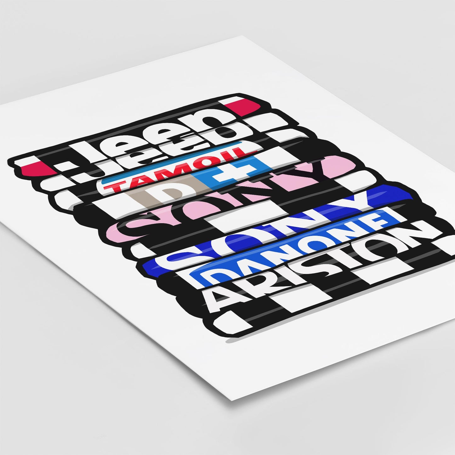 Juventus Shirt Stack Print