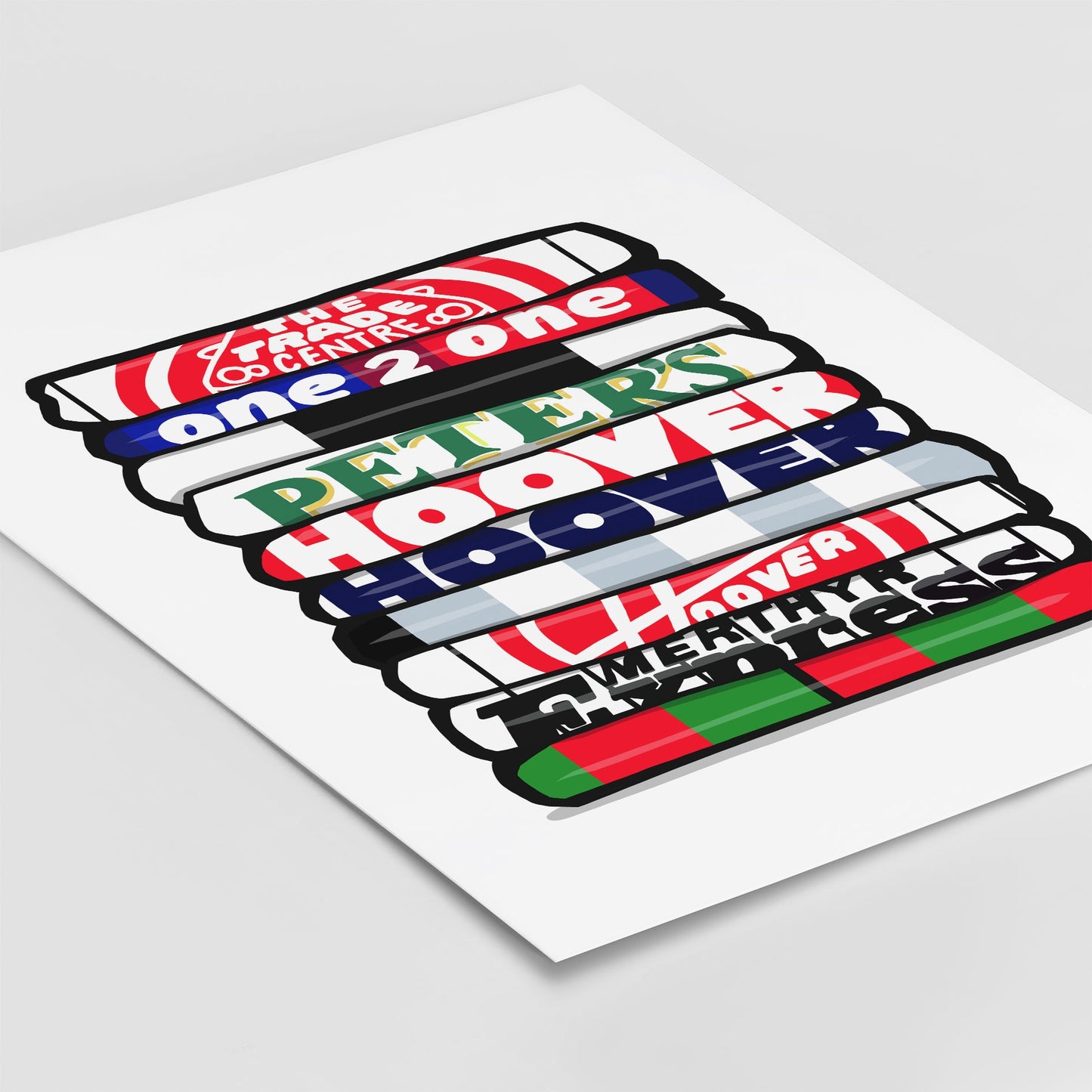 Merthyr Shirt Stack Print