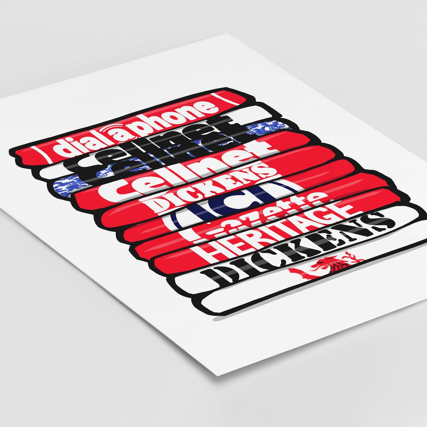 Middlesbrough Shirt Stack Print