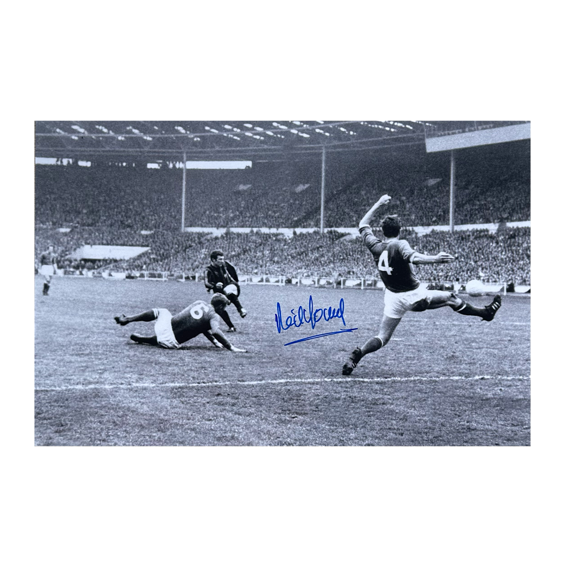 Neil Young Signed Manchester City 16x12 #3