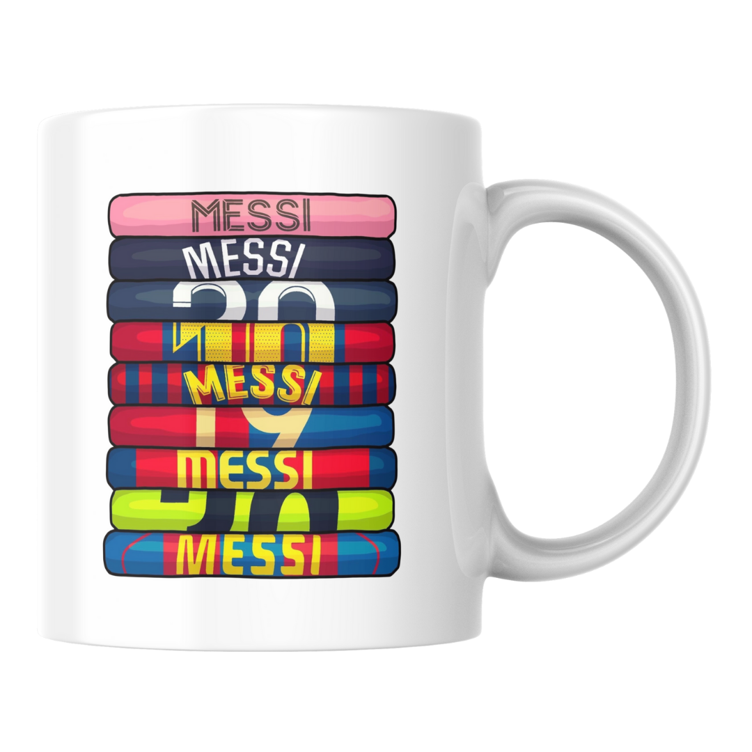 Lionel Messi Shirt Stack Mug