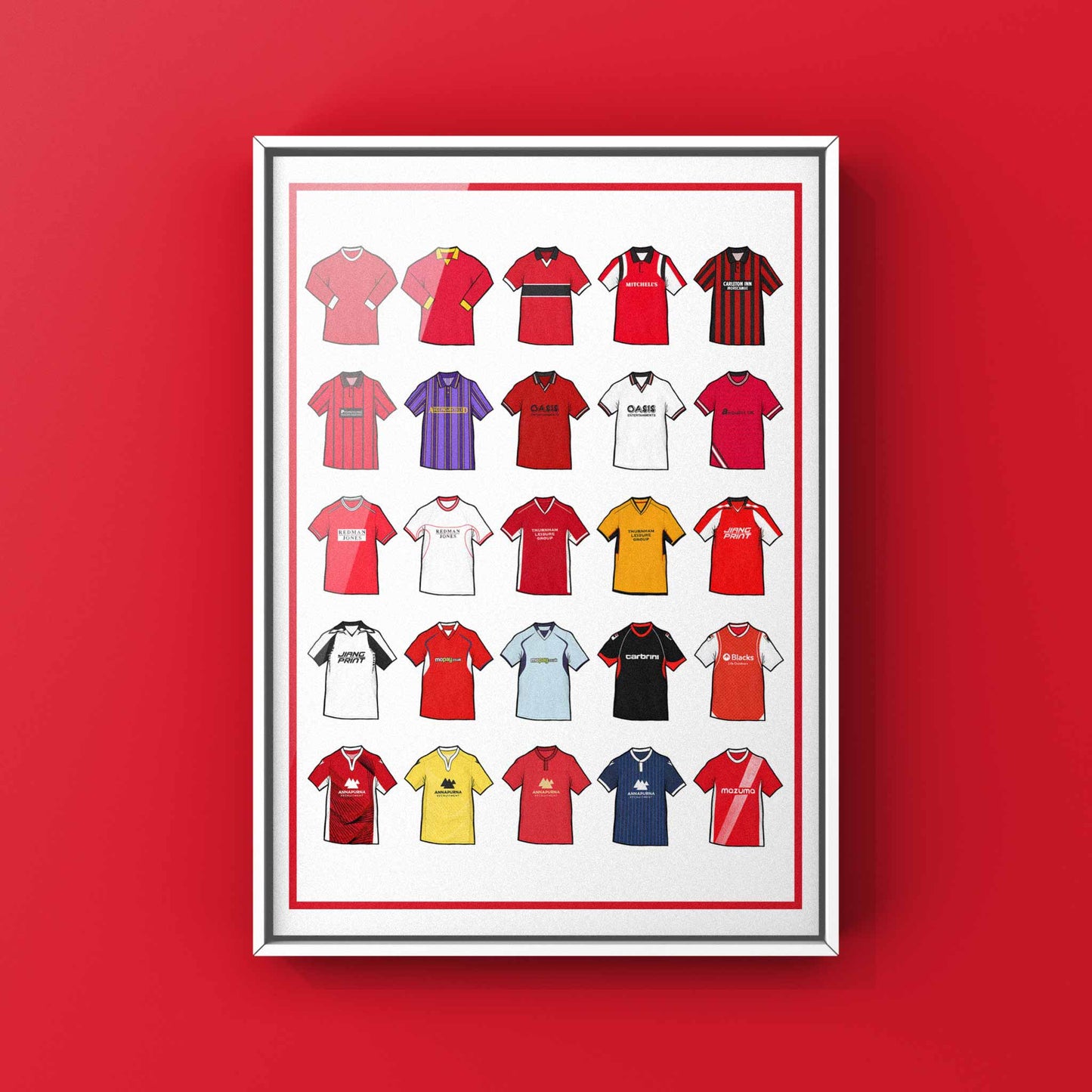 Morecambe Retro Shirts Football Print