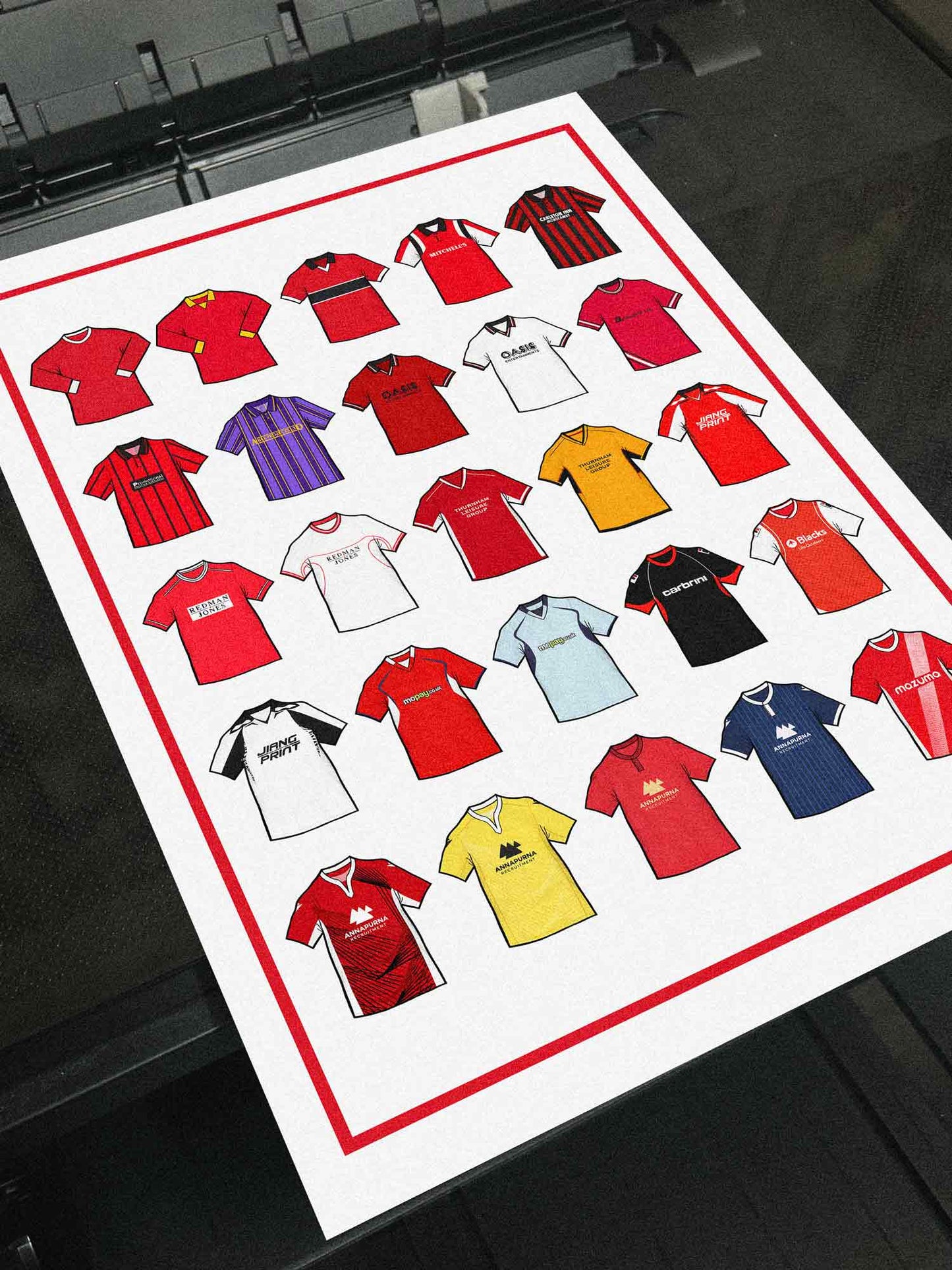 Morecambe Retro Shirts Football Print