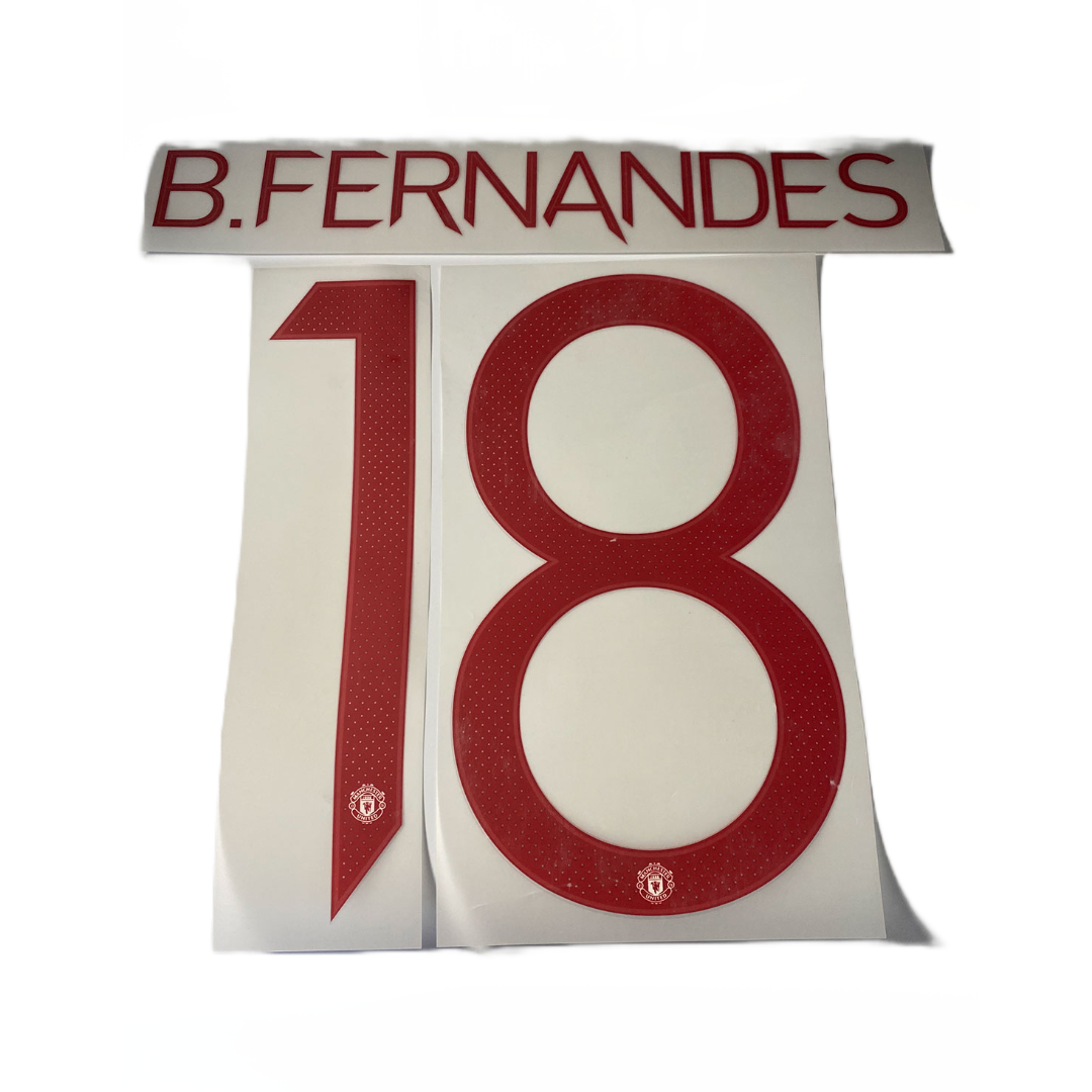 Bruno Fernandes 18 Manchester United 20-21 Third Cup Nameset Player Size