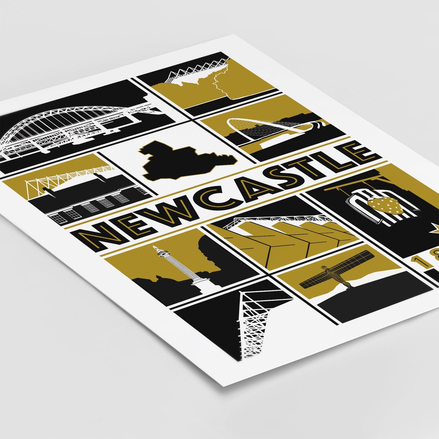 Newcastle Football Print