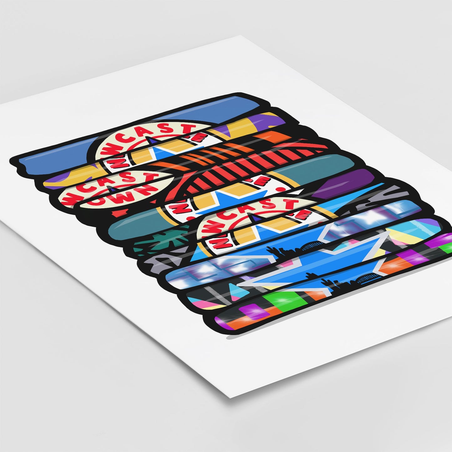 Newcastle Goalkeeper Shirt Stack Print