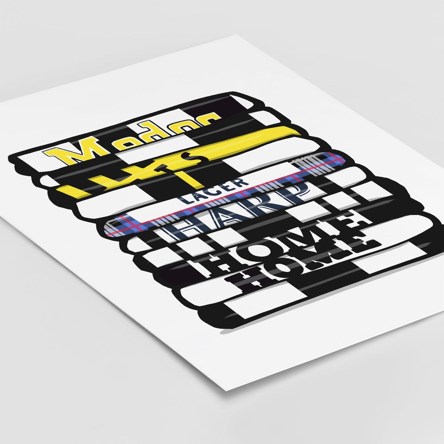 Notts County Shirt Stack Print