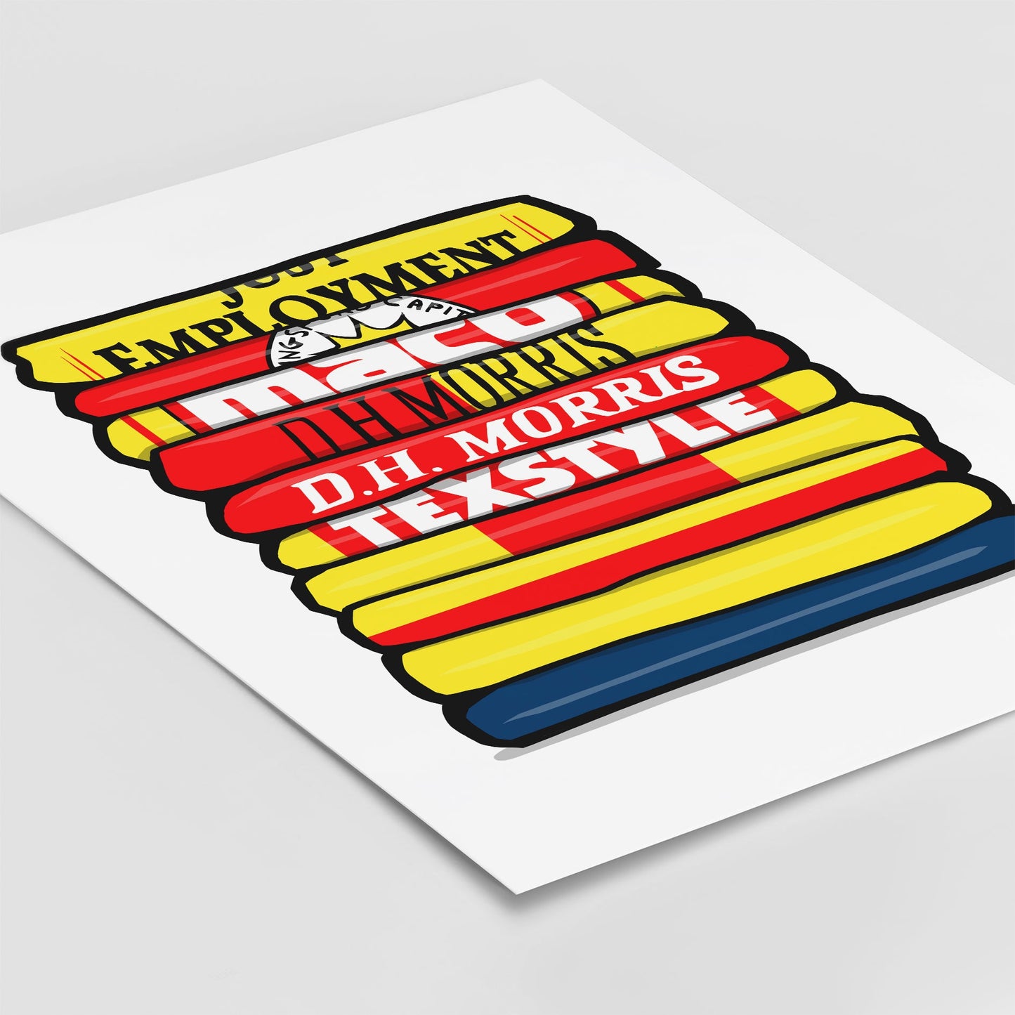 Partick Shirt Stack Print