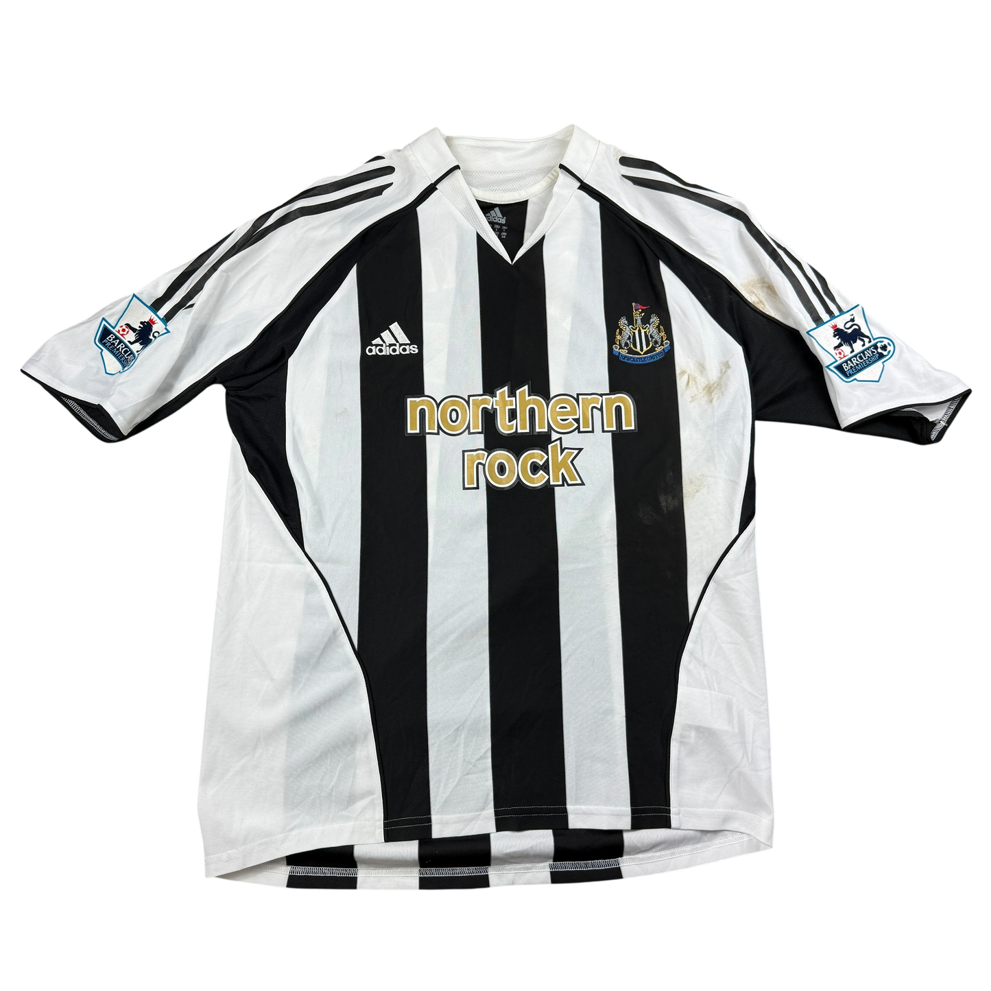 Newcastle United 2006/2007 Match Worn Home Shirt - Parker 17