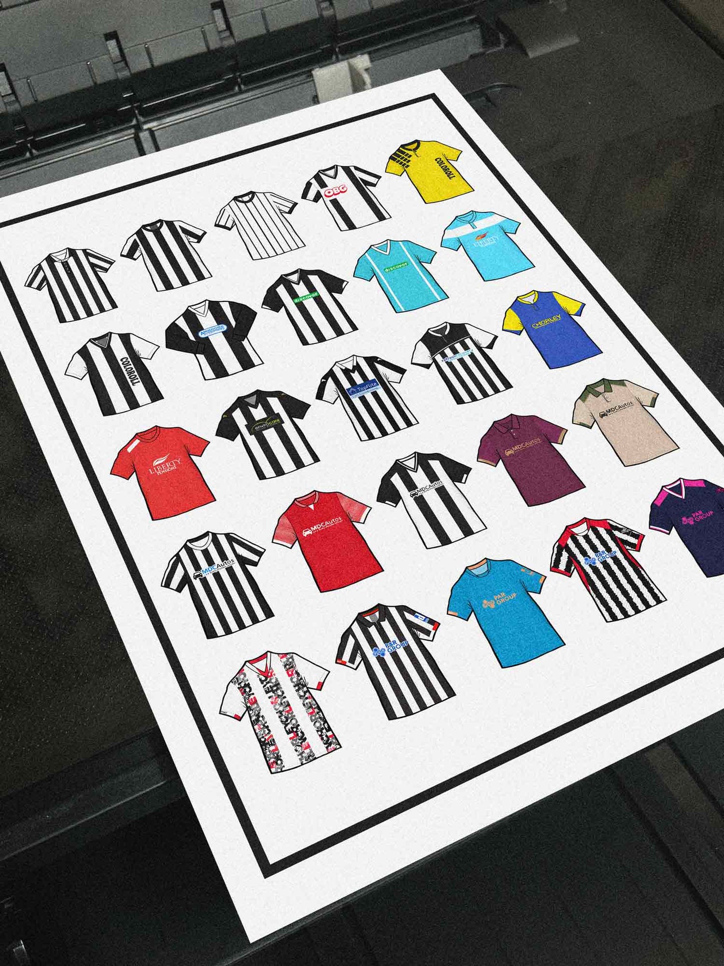 Chorley Retro Shirts Football Print
