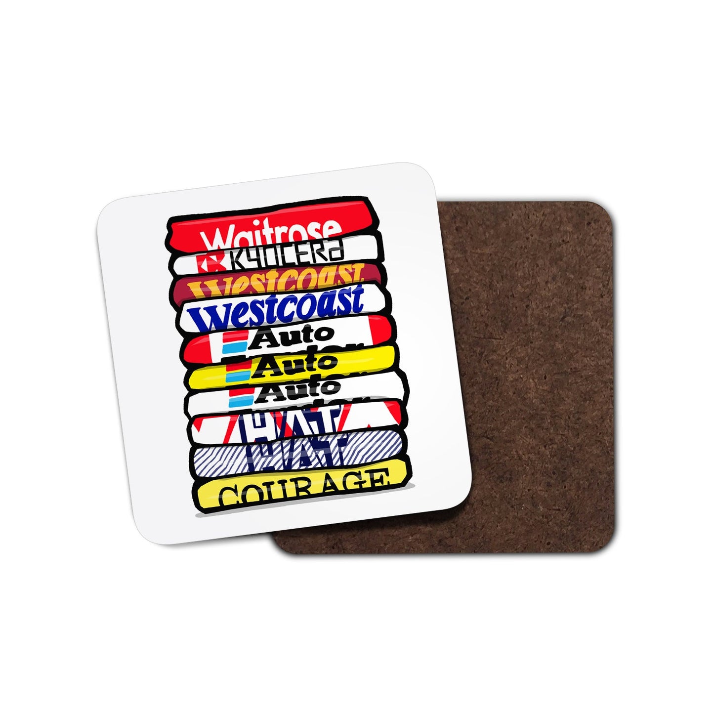 Reading Shirt Stack Coaster