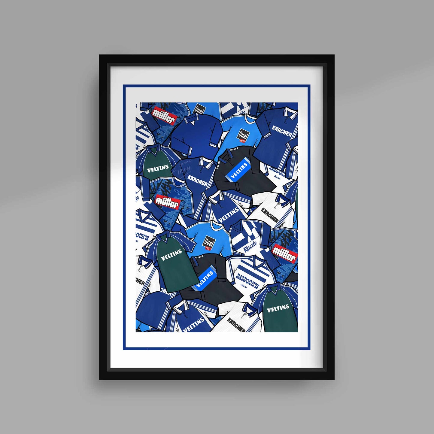 Schalke Retro Shirts Football Print