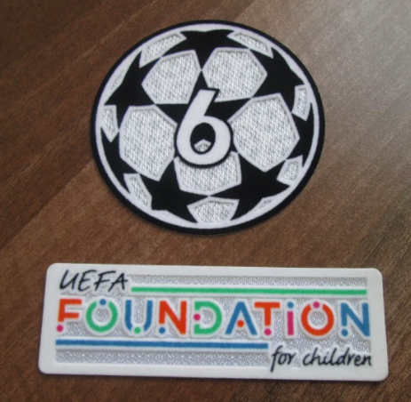 2024-2025 6 x Champions League patch player size Liverpool Bayern Foundation UK for Football Shirt