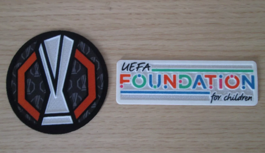 2024-2025 Europa League patch player size Iron On Foundation patch UK STOCK for Football Shirt