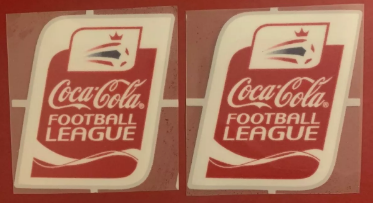 2004-2010 Coca Cola Football League patch player size Iron On pair UK STOCK  for Football Shirt