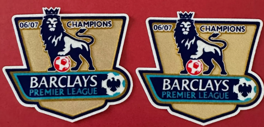 Pair of 2006-2007 Champions Premier League patch player size Manchester United  for Football Shirt