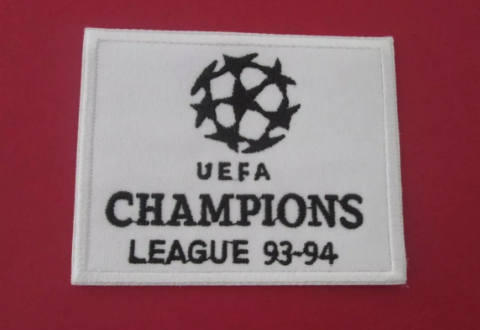 1993-1994 Champions League patch player size Iron On UK STOCK man utd  for Football Shirt