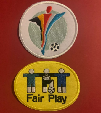 Euro 2000 patch player size Iron On Heat Press UK STOCK and Fair Play patch  for Football Shirt