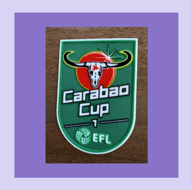 Carabao Felt Cup 1 winners patch player size Iron On Heat Press 2025 UK STOCK
