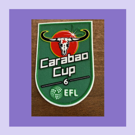 Carabao Felt Cup 6 winners patch player size Iron On Heat 2025 Manchester Utd