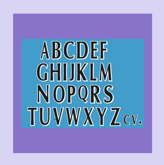 1997-2007 Any Letter Premier League FLOCK nameset EPL printing black for football shirt