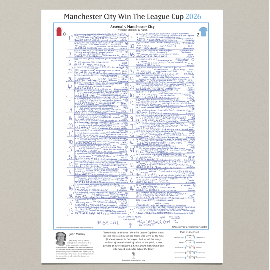 FOOTBALL Arsenal v Manchester City, Carabao Cup Final, Wembley, 22nd March, 2026