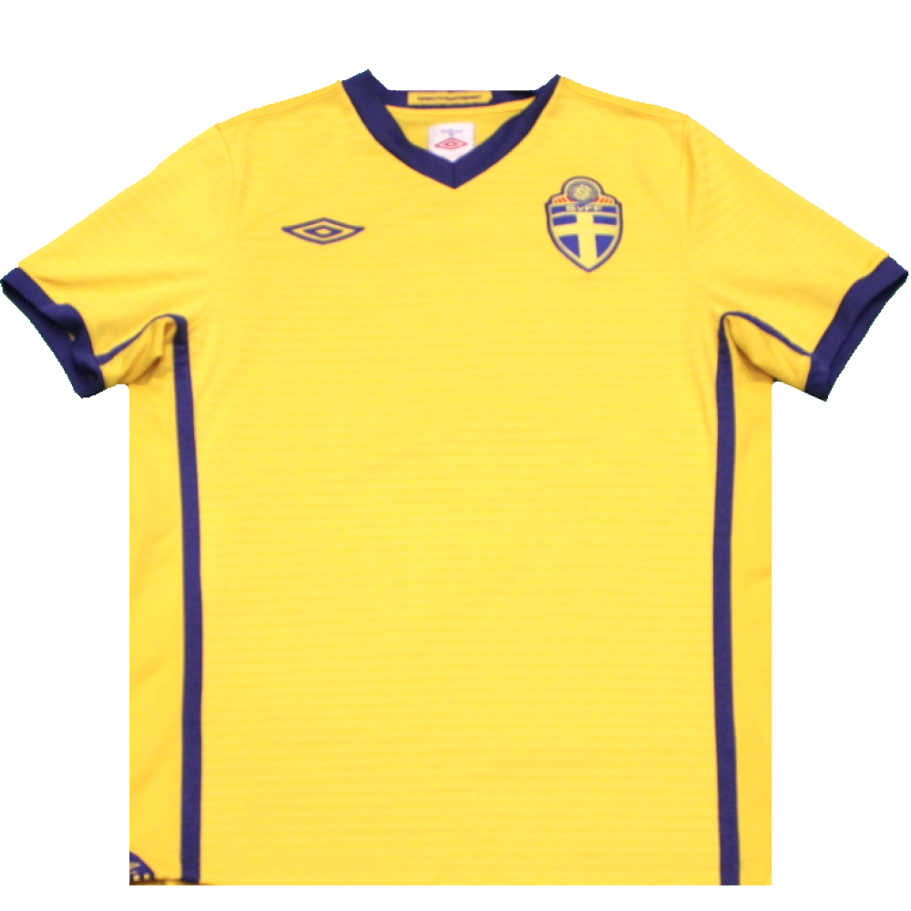 Sweden 2010-2011 Home Football Shirt (Excellent) S