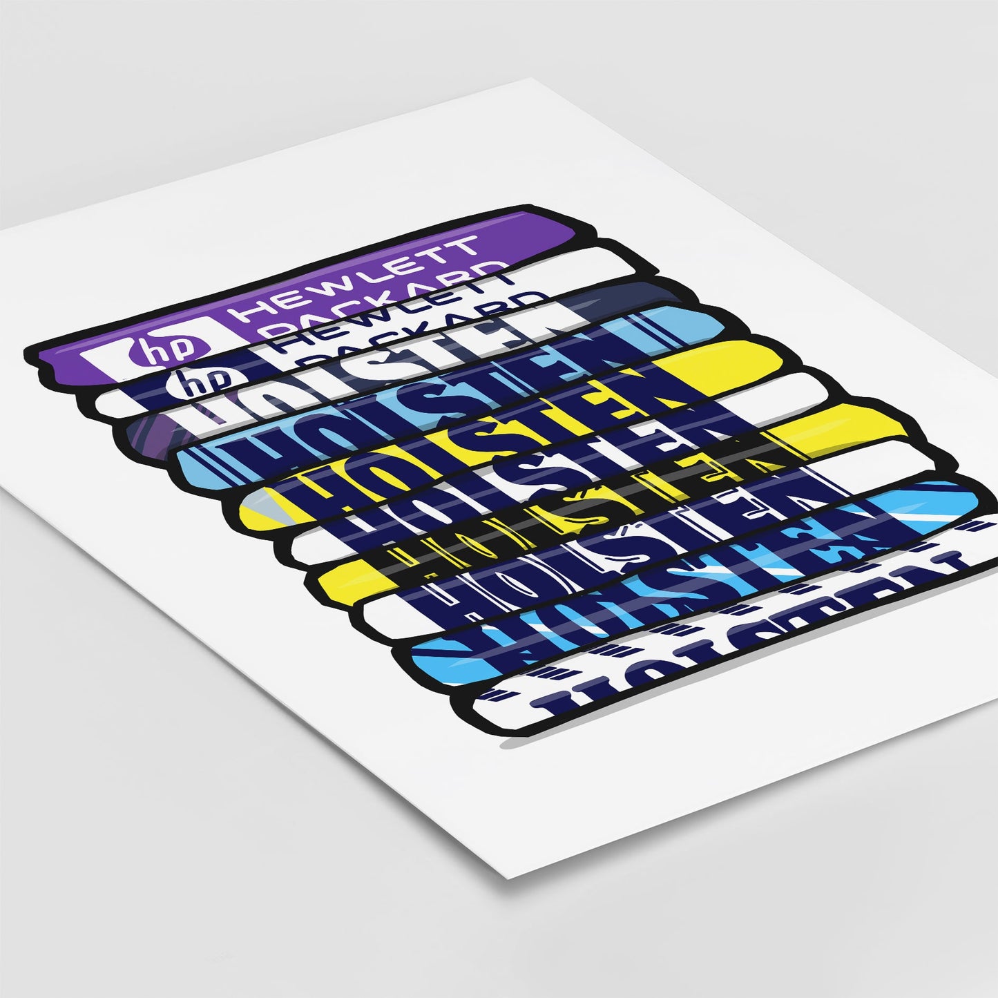 Tottenham Shirt Stack Print