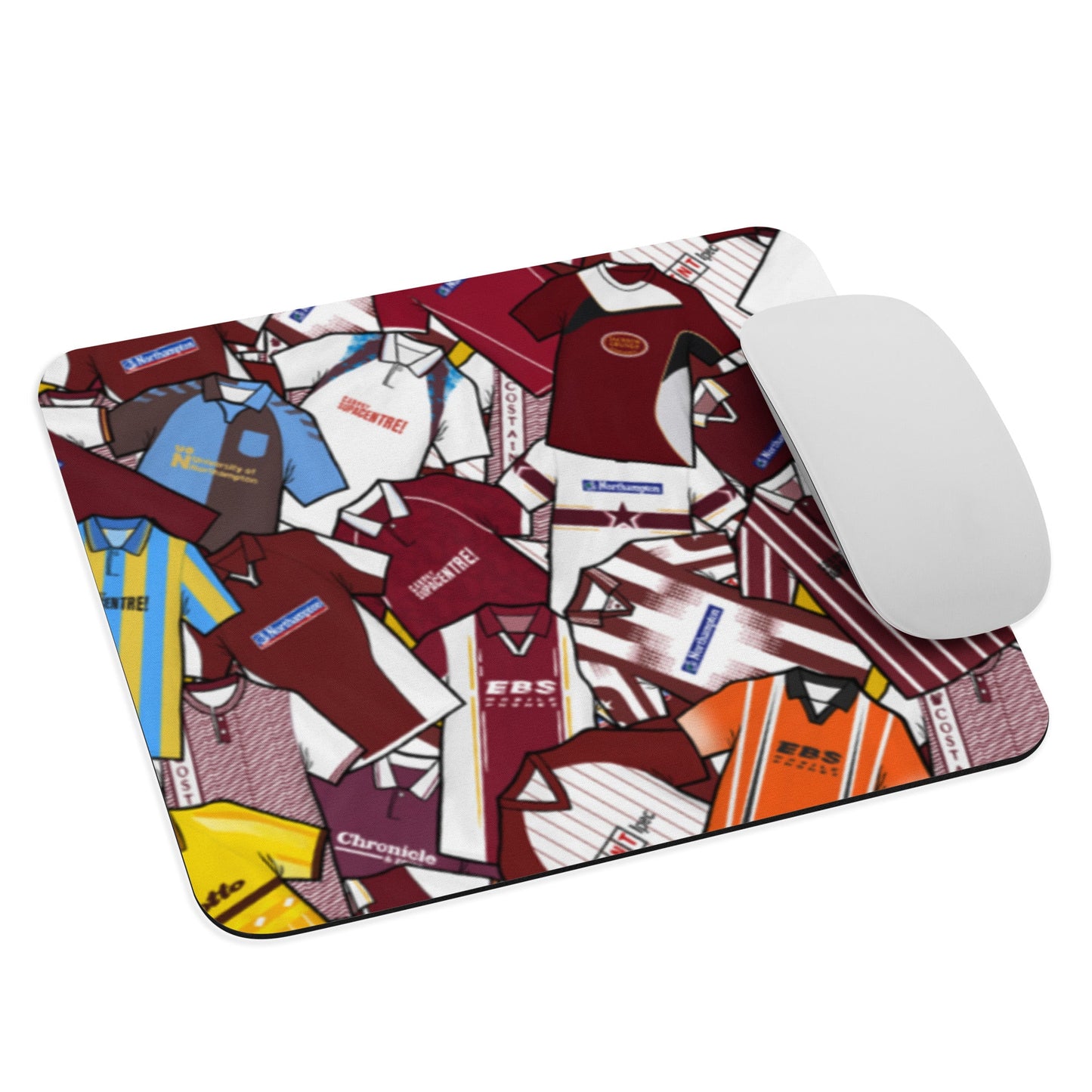 Northampton Inspired Retro Shirts Themed Mouse Pad
