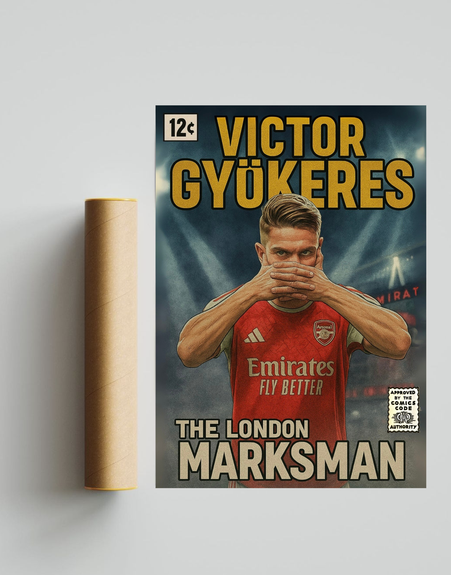 Victor Gyokeres Comic Book Style A3 Print