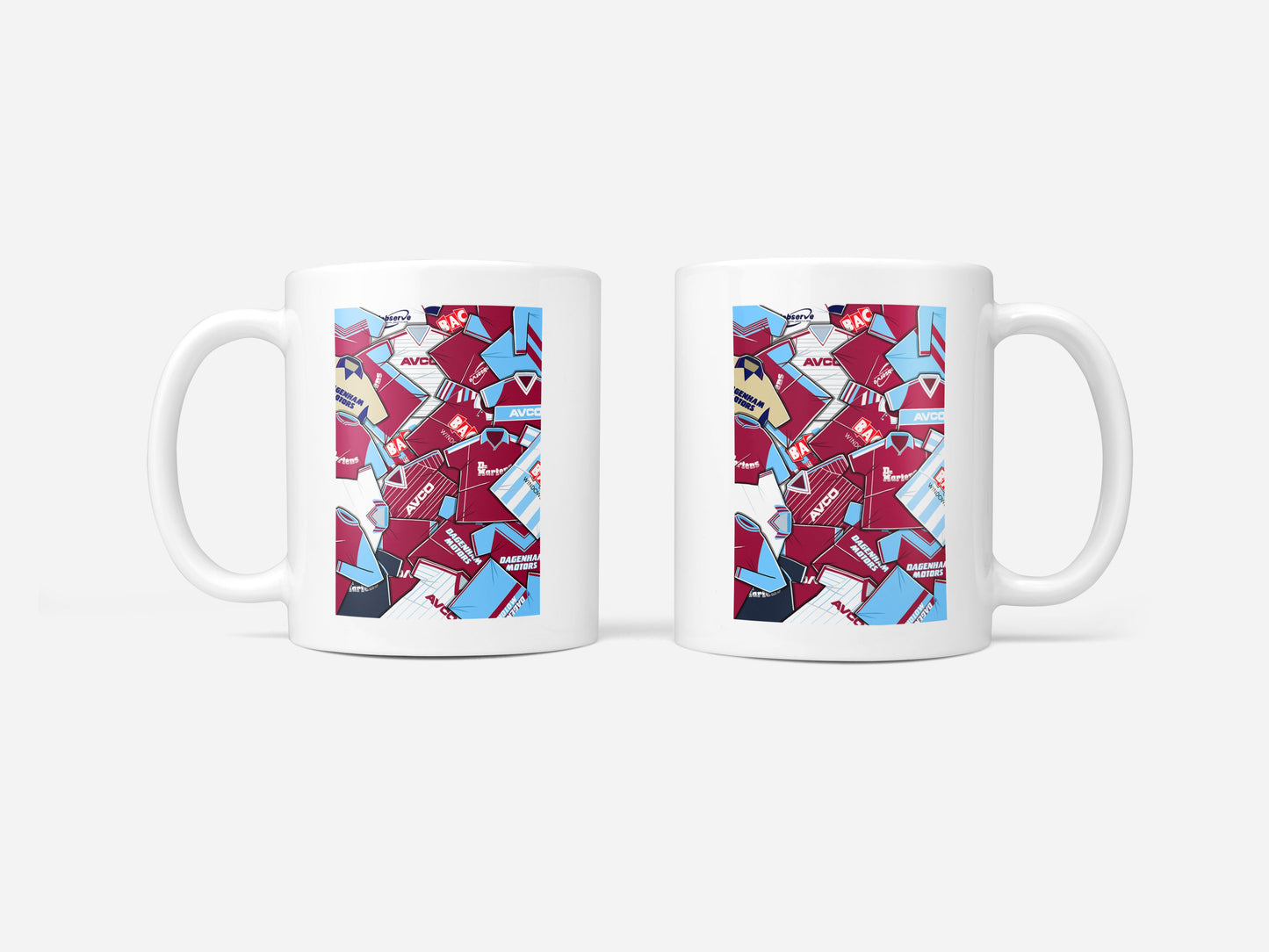 West Ham Shirts Mash Up Mug