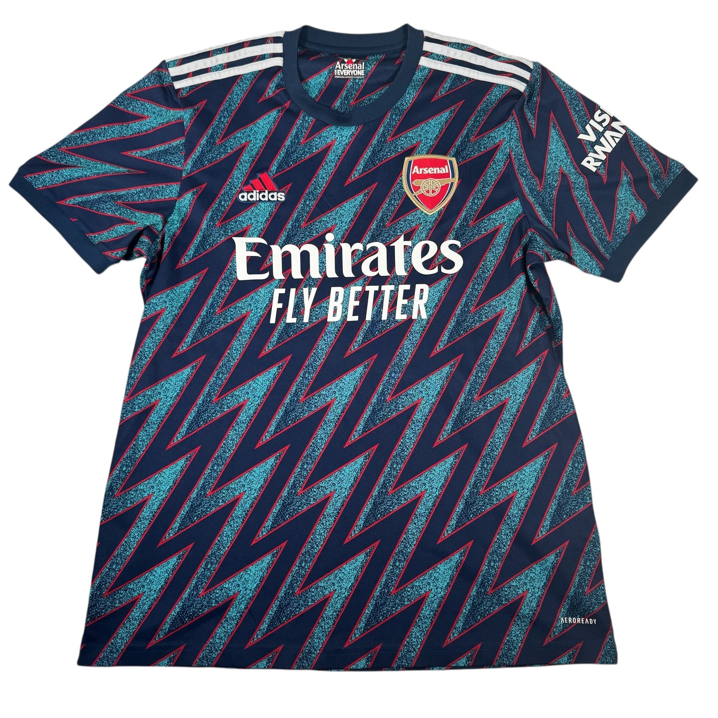 Arsenal 2021/2022 Third Football Shirt Large