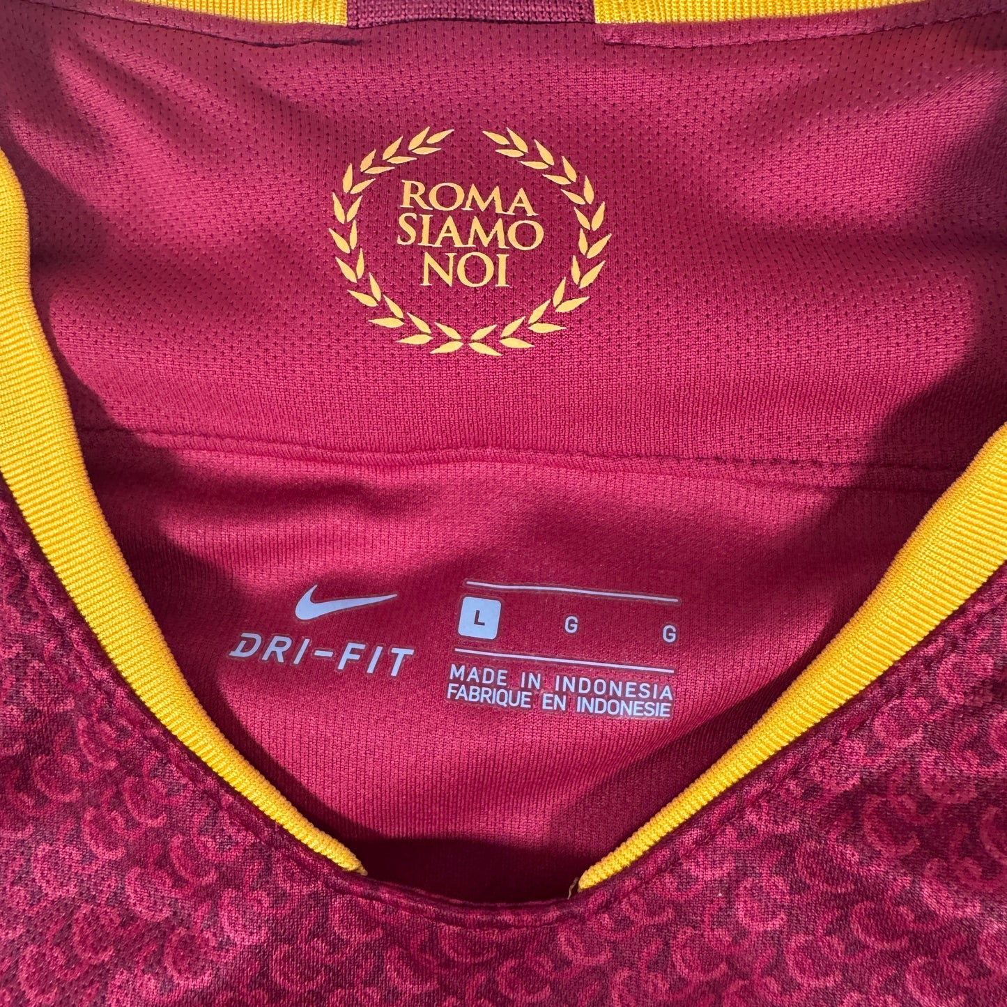 AS Roma 2018/2019 Home Football Shirt Large