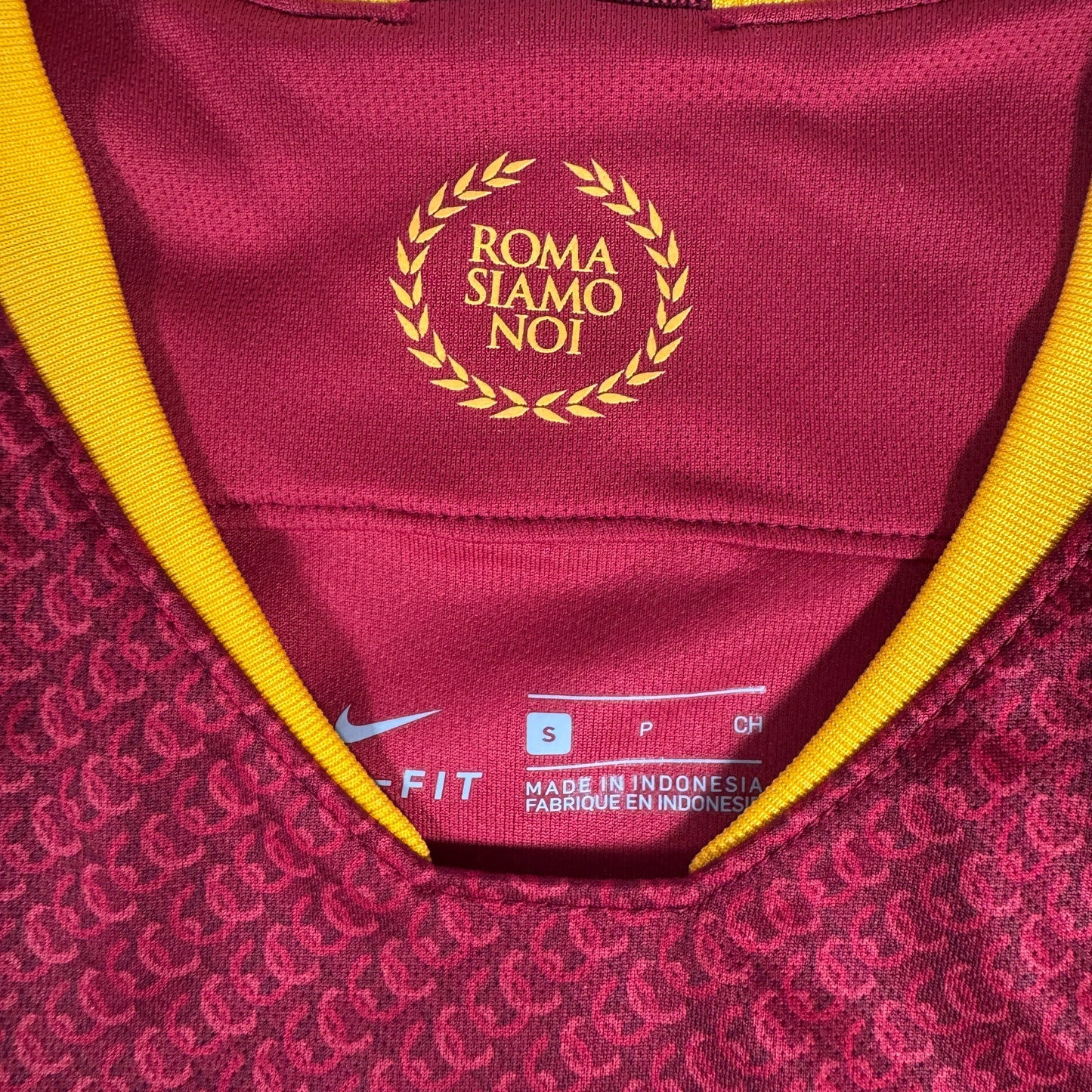 AS Roma 2018/2019 Home Football Shirt Small