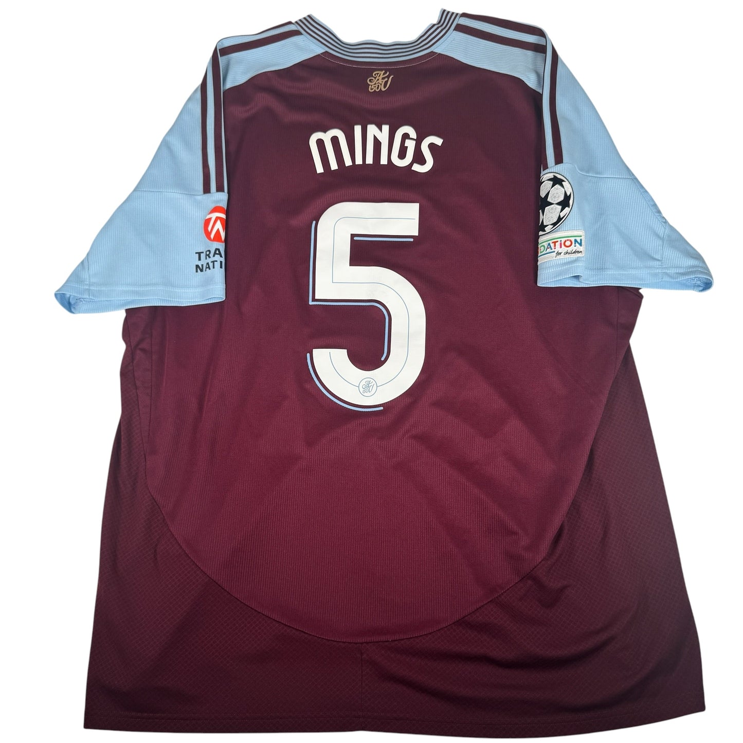 MINGS 5 Aston Villa 2024/2025 Home Football Shirt 3XL