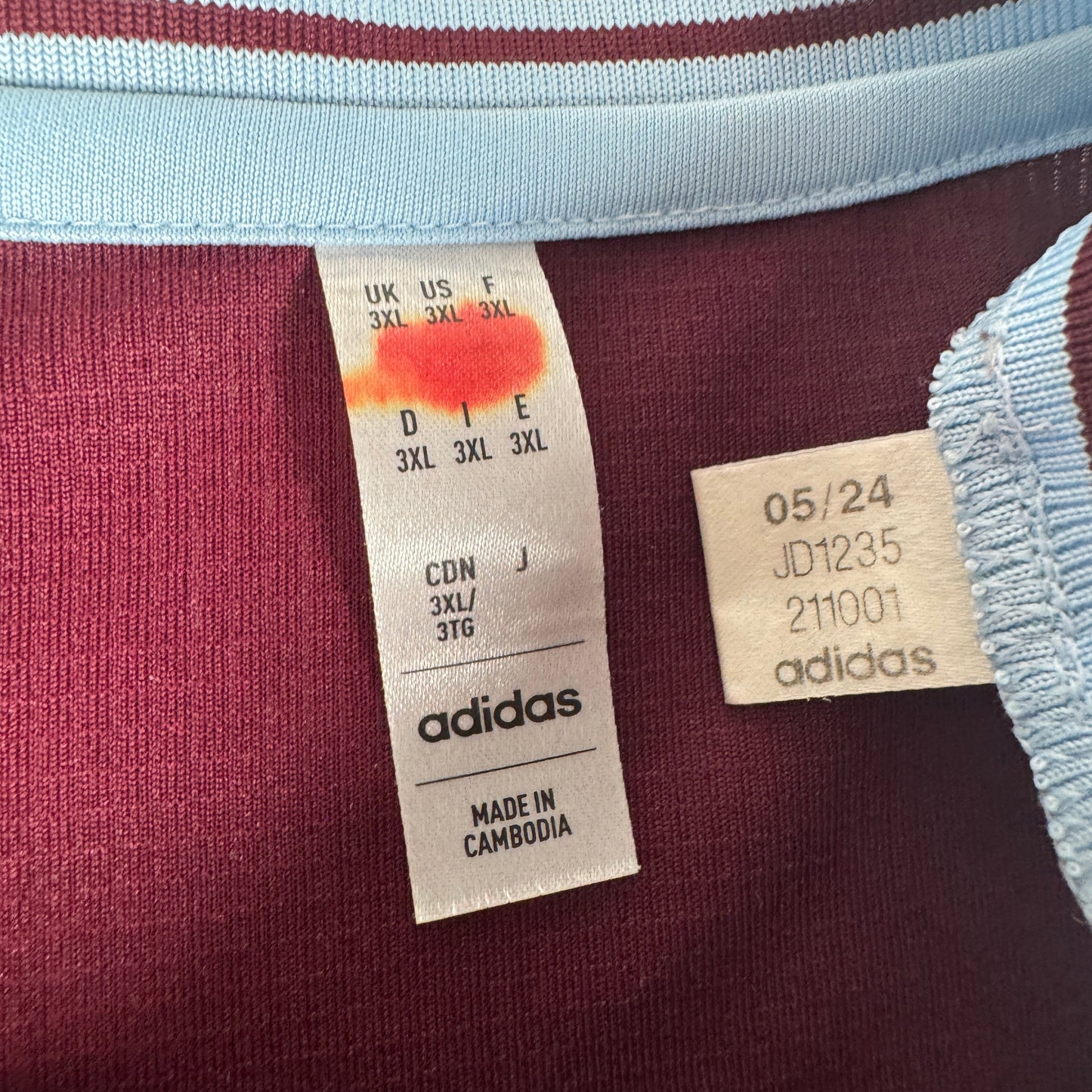 MINGS 5 Aston Villa 2024/2025 Home Football Shirt 3XL