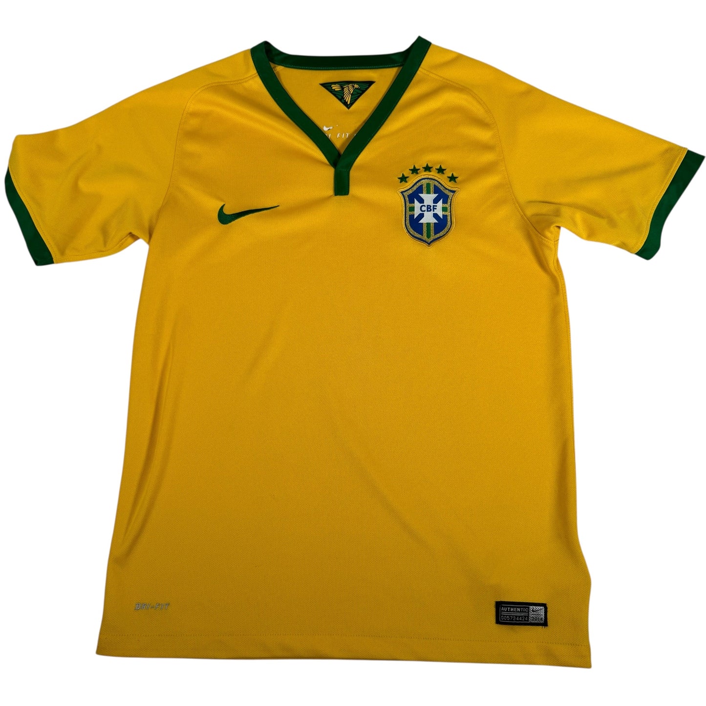 Brazil 2014/2015/2016 Home Football Shirt Childs Large